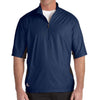 adidas Golf Men's ClimaLite Navy Colorblock Half-Zip Wind Shirt