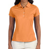 adidas Golf Women's Light Orange ClimaLite Solid Polo