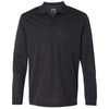 adidas Golf Men's Black/White Climalite Long Sleeve Sport Shirt