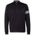 adidas Golf Men's Black/White Climalite 3-Stripes French Terry Quarter-Zip Pullover
