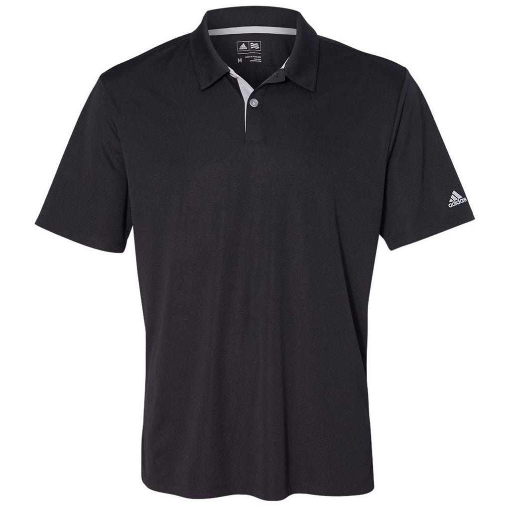 adidas black golf shirt