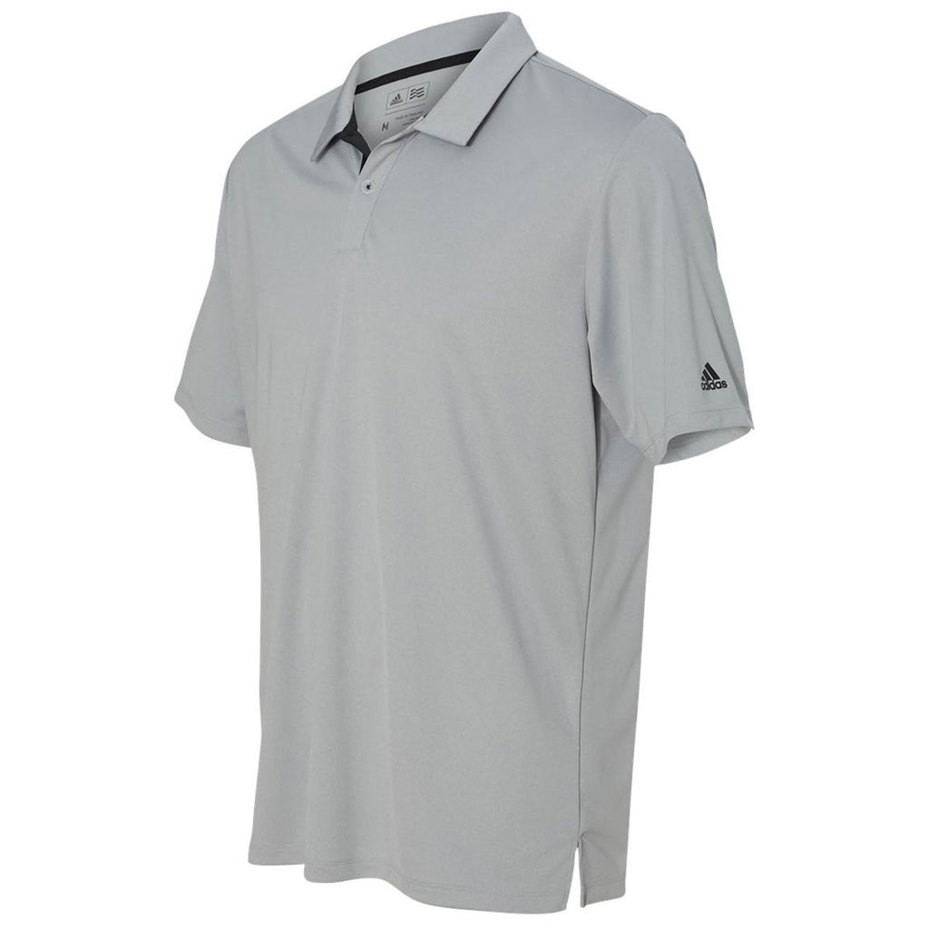 adidas Golf Men's Mid Grey Gradient 3-Stripes Sport Shirt