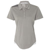 adidas Golf Women's Medium Grey Heather/Black/Mid Grey Climacool 3-Stripes Shoulder Sport Shirt