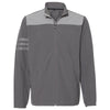 Adidas Men's Grey Five/Grey Three Climastorm 3 Stripe Jacket