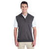 adidas Golf Men's Black Heather Quarter Zip Club Vest