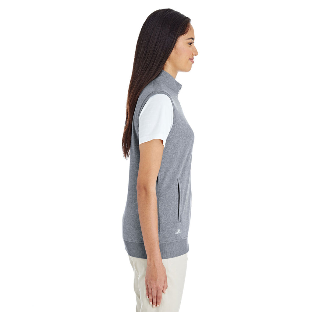 adidas Golf Women's Vista Grey/Heather Full-Zip Club Vest