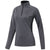 adidas Golf Women's Black Heather/Carbon Lightweight UPF Pullover