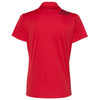 adidas Women's Collegiate Red/Black 3 Stripe Shoulder Sport Polo