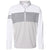 adidas Men's White/Grey Three Heather/Grey Three 3-Stripes Competition Quarter-Zip Pullover