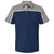 Adidas Men's Collegiate Navy/Grey Two/Grey Five Melange Ultimate Colorblocked Polo