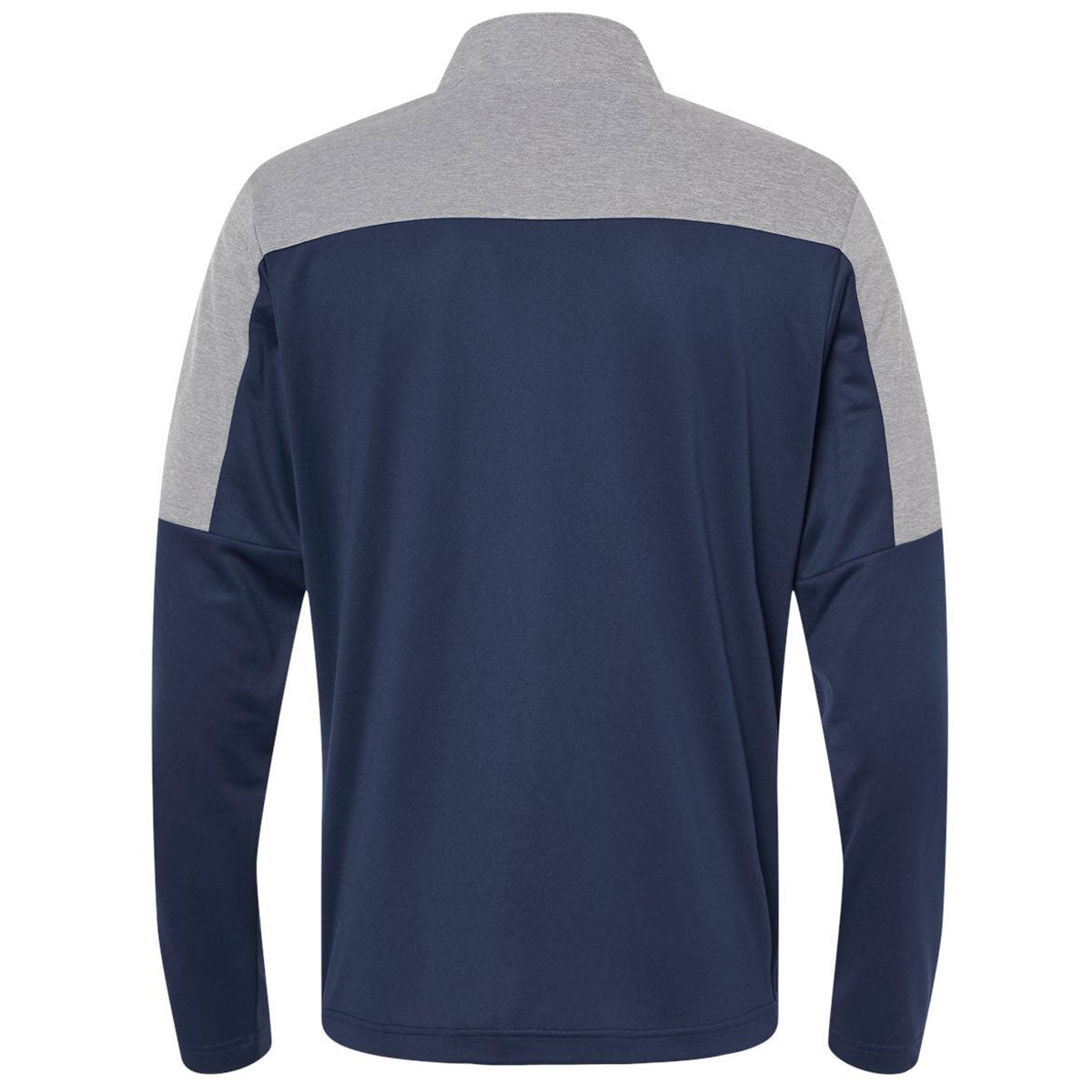 adidas Men's Collegiate Navy/Grey Three Melange Lightweight Quarter Zi