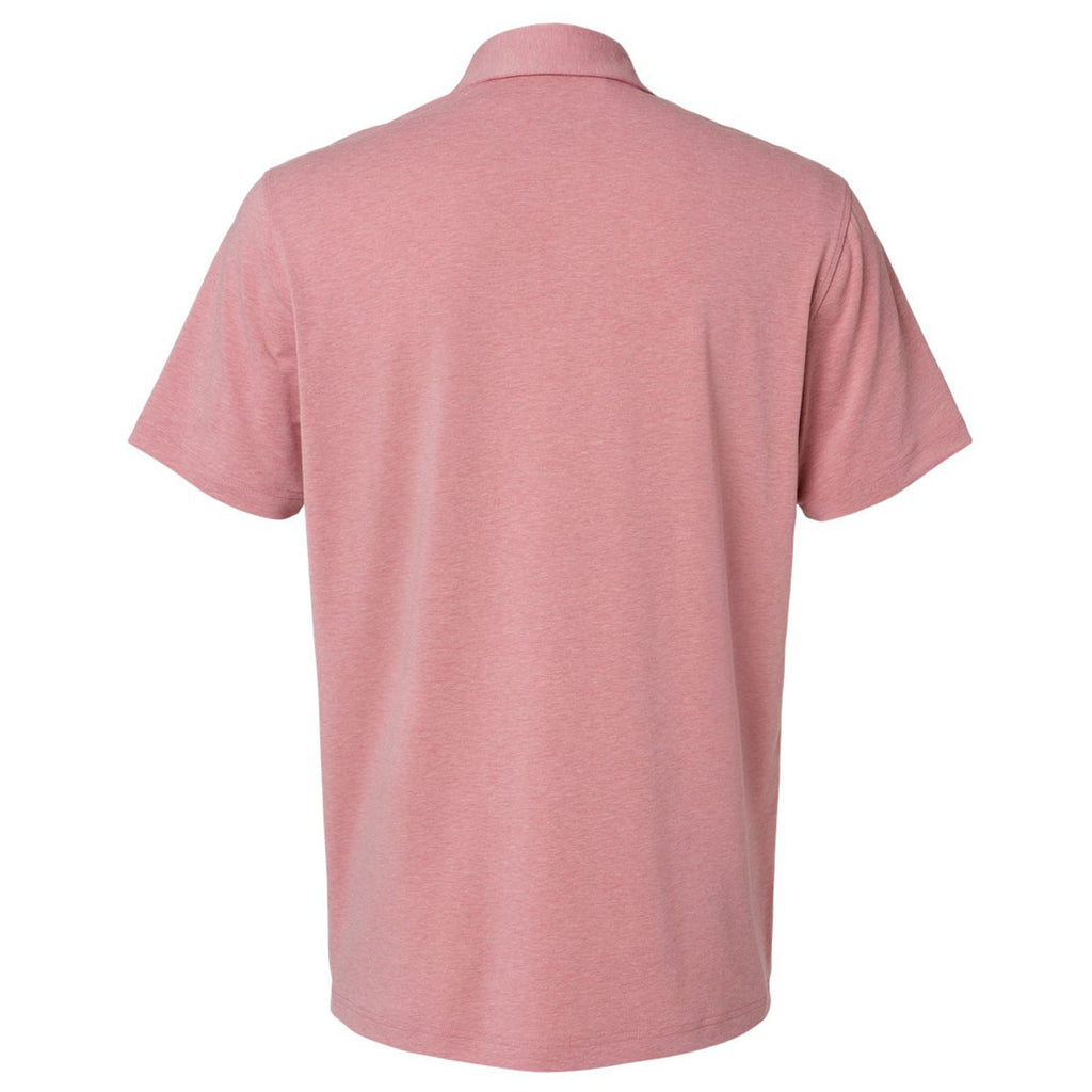 Adidas Men's Pink Strata Melange Blend Polo
