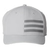 adidas Grey Bold 3-Stripes Cap