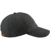 Adams Black 6 Panel Low-Profile Washed Pigment-Dyed Cap