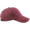 Adams Burgundy 6 Panel Low-Profile Washed Pigment-Dyed Cap