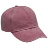 Adams Nautical Red 6 Panel Low-Profile Washed Pigment-Dyed Cap