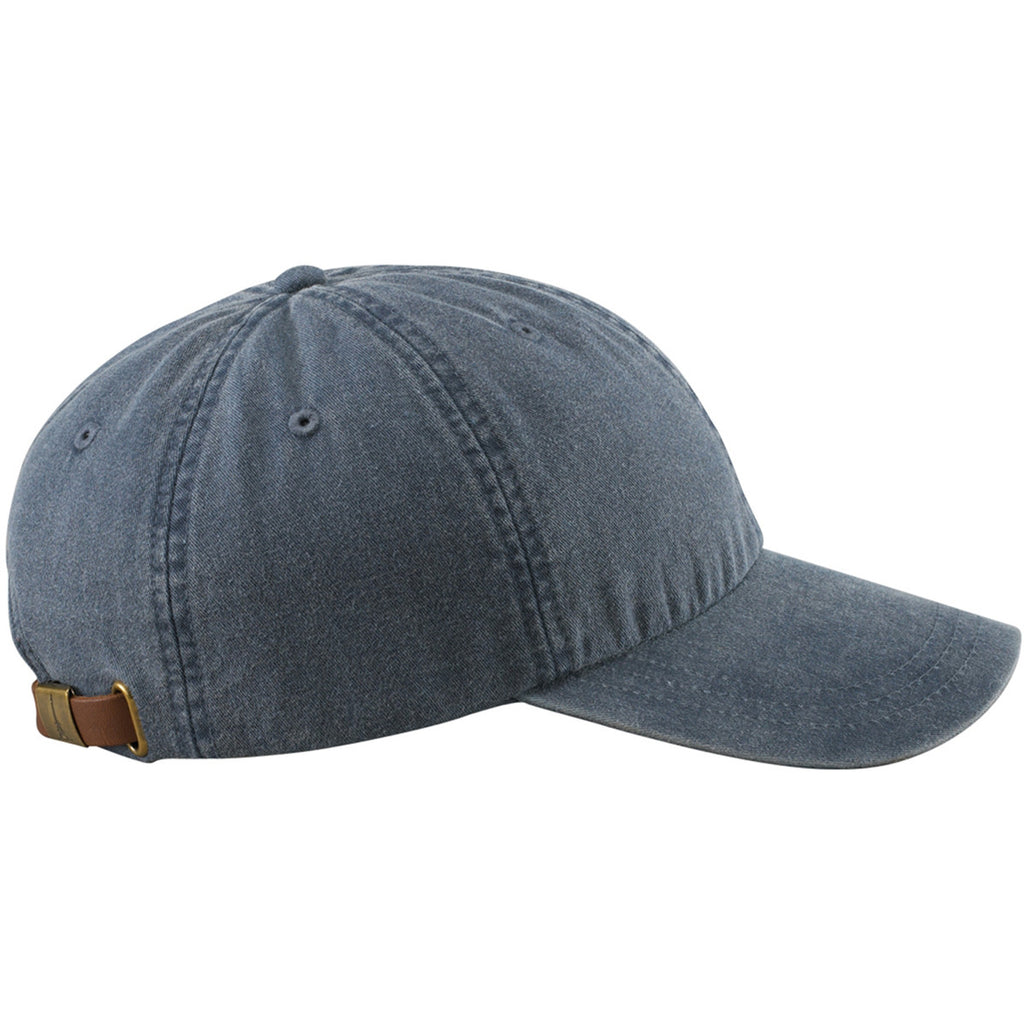 Adams Navy 6 Panel Low-Profile Washed Pigment-Dyed Cap