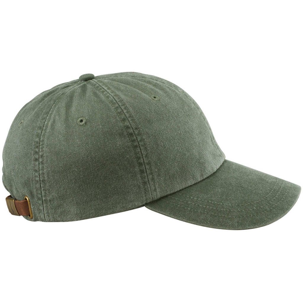 Adams Spruce Green 6 Panel Low-Profile Washed Pigment-Dyed Cap