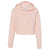 Independent Trading Co. Women's Blush Lightweight Cropped Hooded Sweatshirt