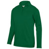 Augusta Sportswear Men's Dark Green Wicking Fleece Quarter-Zip Pullover