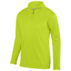Augusta Sportswear Men's Lime Wicking Fleece Quarter-Zip Pullover