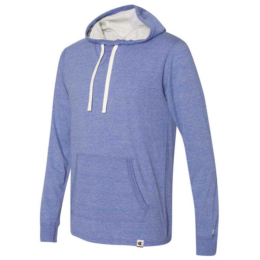 Champion Men's Athletic Royal Heather Originals Triblend Hooded Pullover
