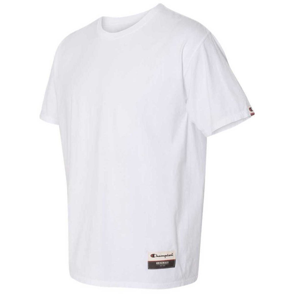 Champion Men's White Originals Soft-Wash T-Shirt