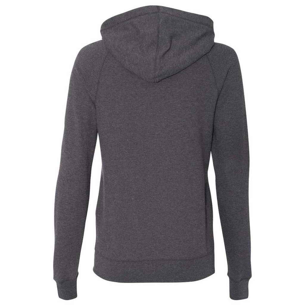Champion Women's Charcoal Heather Originals French Terry Hooded Full-Zip