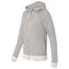 Champion Women's Oxford Grey/Oatmeal Heather Originals French Terry Hooded Full-Zip