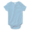Bella + Canvas Infants' Light Blue Short-Sleeve Baby Rib One-Piece