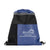 Perfect Line Blue Athletic Drawstring Bag