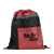 Perfect Line Red Athletic Drawstring Bag