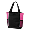 Port Authority Black/ Tropical Pink Improved Panel Tote