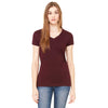 Bella + Canvas Women's Plum Jersey Short-Sleeve V-Neck T-Shirt