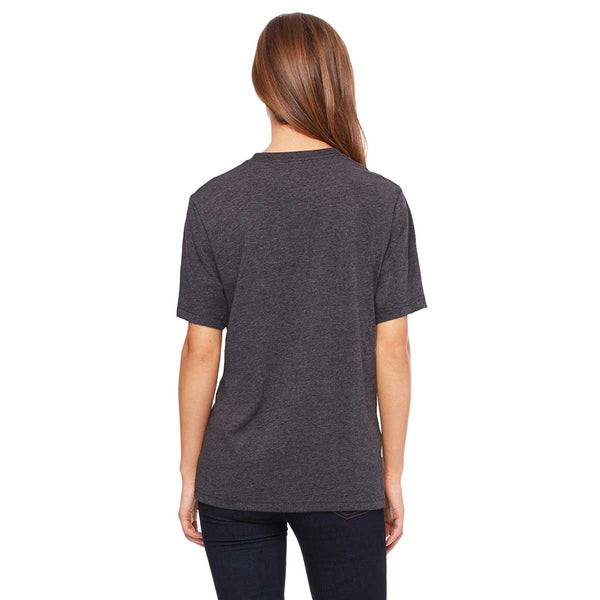 Bella + Canvas Women's Dark Grey Heather Relaxed Jersey Short-Sleeve T