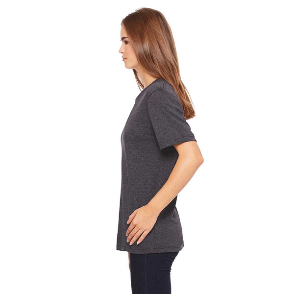 Bella + Canvas Women's Dark Grey Heather Relaxed Jersey Short-Sleeve T