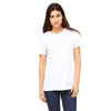Bella + Canvas Women's White Relaxed Jersey Short-Sleeve T-Shirt