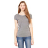 Bella + Canvas Women's Deep Heather Sheer Jersey Short-Sleeve T-Shirt