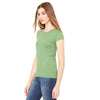 Bella + Canvas Women's Leaf Sheer Jersey Short-Sleeve T-Shirt