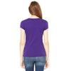 Bella + Canvas Women's Team Purple Sheer Jersey Short-Sleeve T-Shirt