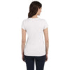 Bella + Canvas Women's White Sheer Jersey Short-Sleeve T-Shirt