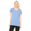 Bella + Canvas Women's Blue Triblend Short-Sleeve T-Shirt