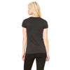 Bella + Canvas Women's Charcoal-Black Triblend Short-Sleeve T-Shirt