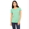Bella + Canvas Women's Green Triblend Short-Sleeve T-Shirt