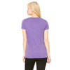 Bella + Canvas Women's Purple Triblend Short-Sleeve T-Shirt