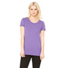 Bella + Canvas Women's Purple Triblend Short-Sleeve T-Shirt
