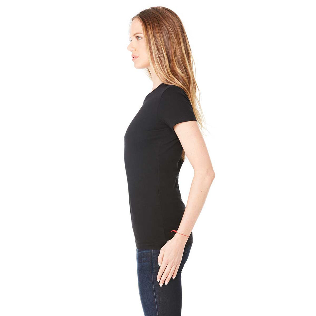 Bella + Canvas Women's Solid Black Triblend Short-Sleeve T-Shirt