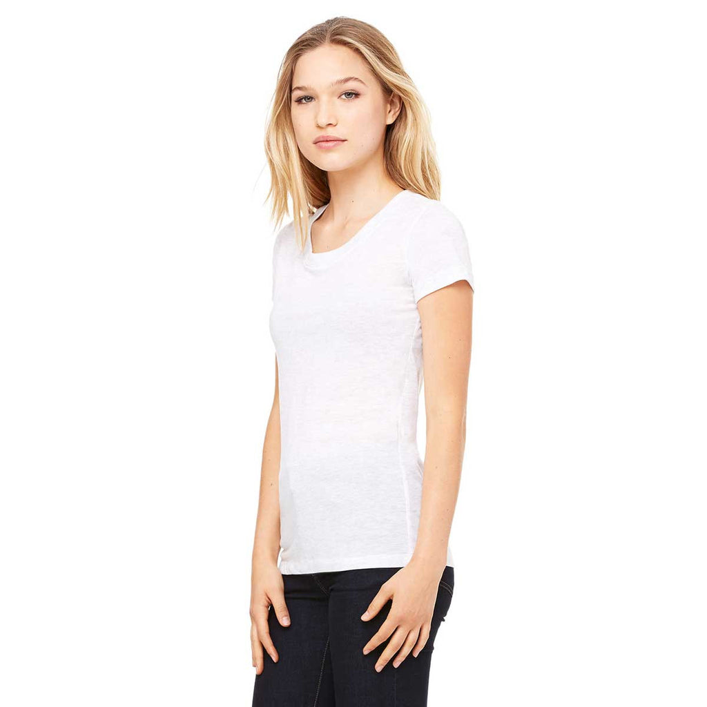 Bella + Canvas Women's White Fleck Triblend Short-Sleeve T-Shirt