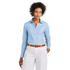 Brooks Brothers Women's Newport Blue Wrinkle-Free Stretch Pinpoint Shirt