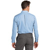 Brooks Brothers Men's Newport Blue Wrinkle-Free Stretch Nailhead Shirt